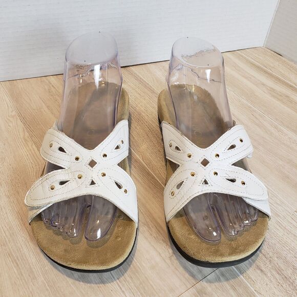 Vionic Sonja Women's Sandals Slip On Metallic Gold Bronze Casual Comfort Size 6 - Picture 2 of 7